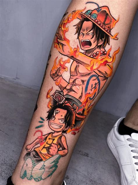 ace custom tattoo|ace's tattoos one piece.